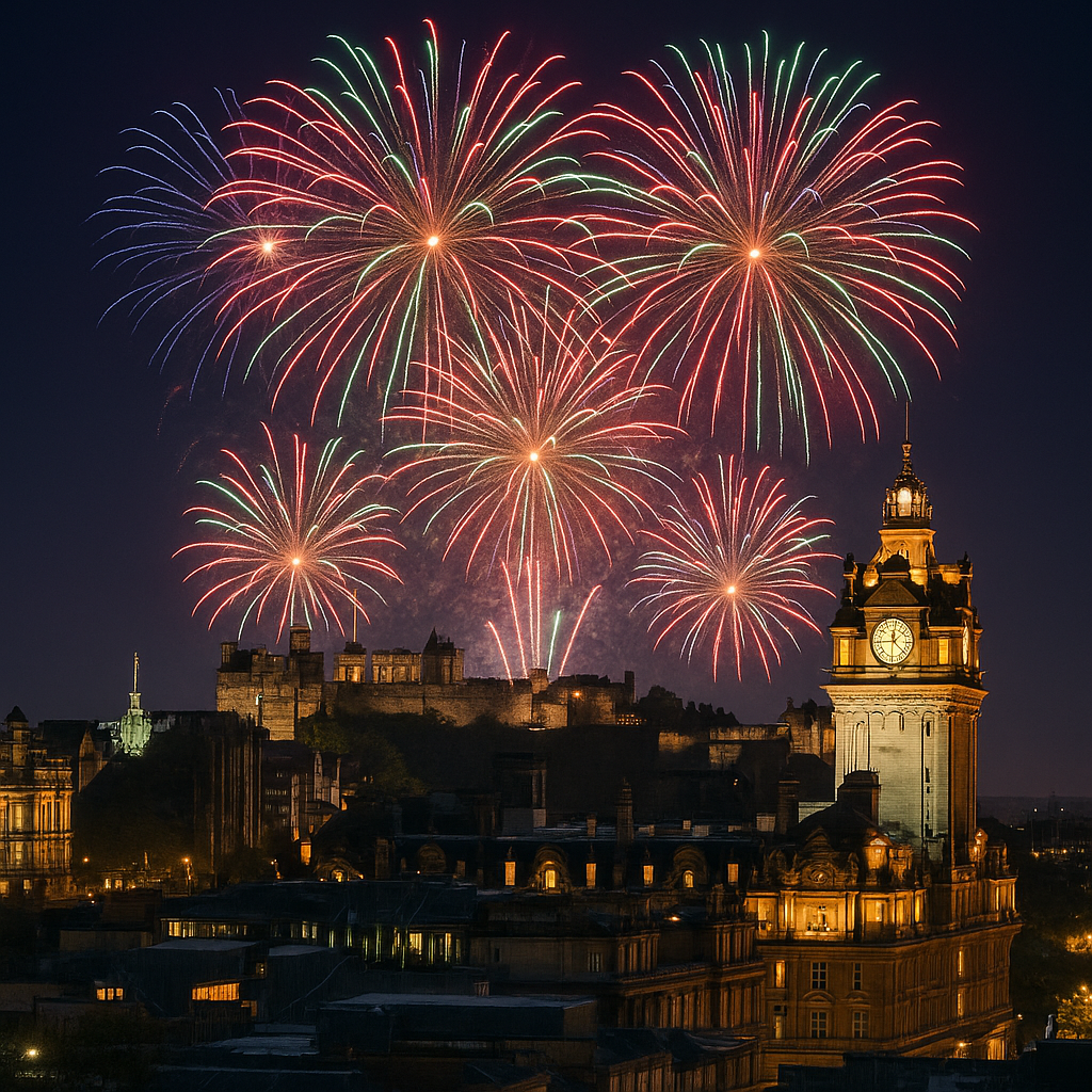 Hogmanay in Edinburgh (KI-Bild)